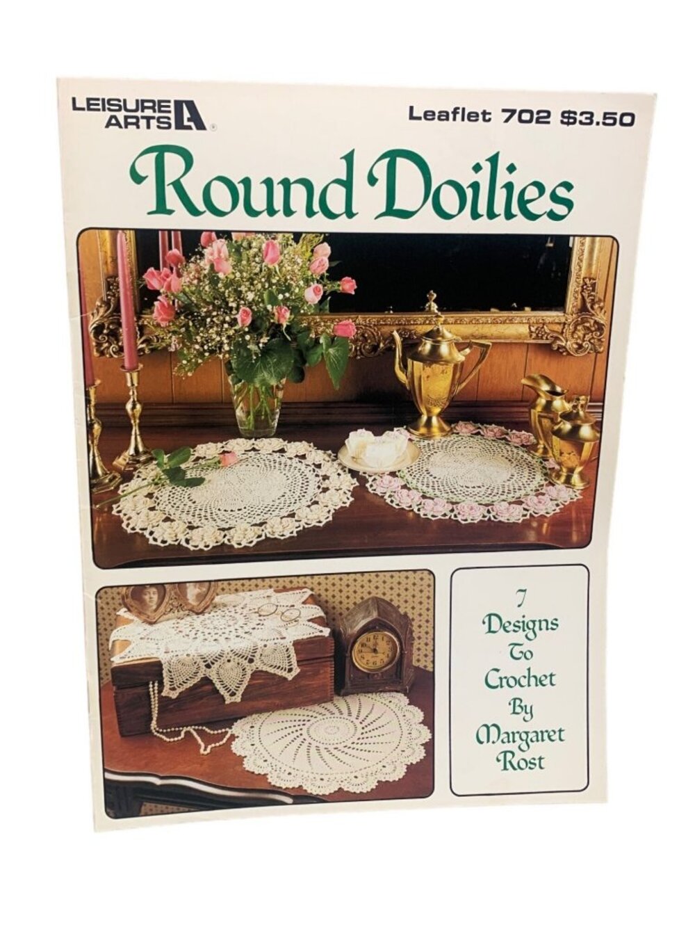 Leisure Arts Round Doilies Leaflet Pattern Book 702 Margaret Rost